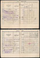 1941-1942 Badál Ede I. kerületi elöljáró 2 vásárlási könyve, számos bejegyzéssel