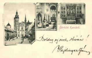 1899 Kassa, Kosice; dóm, belső. Maurer Adolf kiadása / cathedral interior. Art Nouveau (EK)