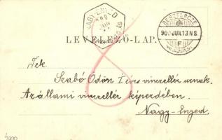 1900 Beszterce, Bistritz, Bistrita; + Nagy-Enyed Pénzrovátolás (EK)