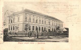1900 Beszterce, Bistritz, Bistrita; Magyar Polgári iskola. M. Binder kiadása / school (EK)
