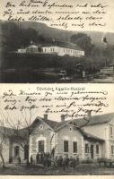 1918 Katalinhuta, Katarínska Huta (Szinóbánya, Cinobana); vasútállomás, Üveggyári kastély / railway station, glass factory castle (EK)