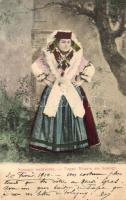 1910 Somogyi népviselet / Ungar. Bäuerin aus Somogy / Hungarian folklore