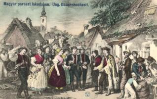 Magyar paraszt lakodalom / Ungarische Bauernhochzeit / Hungarian peasant wedding, folklore