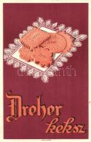 Dreher keksz / Hungarian biscuit advertisement + 1940 Szilágysomlyó visszatért So. Stpl (EK)