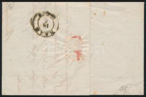 ~1852 3kr HP IIIa on cover "PRESSBURG" Sign:Ferchenbauer ~1852 3kr HP IIIa levélen, Ferche...