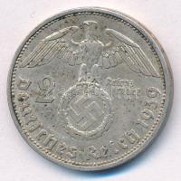 Német Harmadik Birodalom 1939A 2M Ag "Hindenburg" T:2,2- 
German Third Reich 1939A 2 Mark...