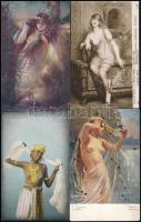 70 db RÉGI erotikus művész motívumlap / 70 pre-1945 motive postcards; erotic art