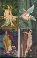 70 db RÉGI erotikus művész motívumlap / 70 pre-1945 motive postcards; erotic art