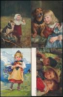 30 db RÉGI motívumlap; gyerekek / 30 pre-1945 motive postcards with children