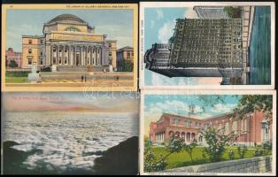 30 db RÉGI külföldi városképes lap; főleg amerikai / 30 pre-1945 town-view postcards; mostly America...