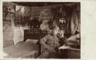 2 db RÉGI első világháborús osztrák-magyar katonai fotólap. Leutnant Alois Loos / 2 WWI K.u.K. milit...