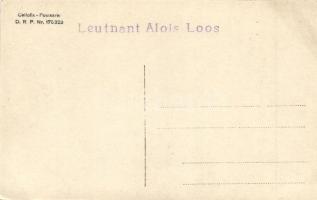 2 db RÉGI első világháborús osztrák-magyar katonai fotólap. Leutnant Alois Loos / 2 WWI K.u.K. milit...