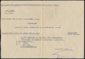 1915-1942 pallini Inkey Zsigmond m. kir. pécsi 8. honvéd huszárezred tagjának bronz katonai érdemére...