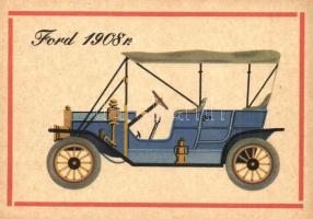 9 db MODERN motívumlap; autós grafikai lapok, lengyel kiadása. Andrzej Heidrich szignó / 9 modern au...