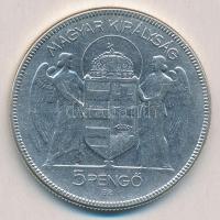 1930. 5P Ag "Horthy jobbra" T:2-,3  
Adamo P8