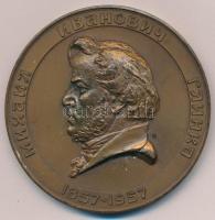 Szovjetunió 1957. "Mihail Ivanovics Glinka 1857-1957." Br emlékérem (67mm) T:2 Soviet Union 1957. "Mikhail Ivanovich Glinka 1857-1957." Br commemorative medal (67mm) C:XF