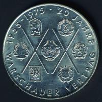 NDK 1975. 10M "20 éves a Varsói Szerződés" T:1/2+