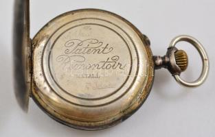 Ezüst tokos zsebóra javítani való szerkezettel 49 g / Silver pocket watch with non working mechanics...