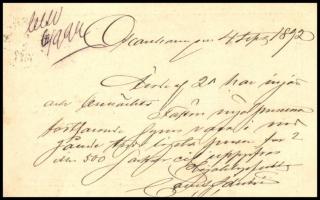 Sweden 1892 Svédország 1892