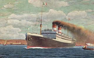 6 db RÉGI hajós motívumlap / 6 pre-1945 ship motive postcards