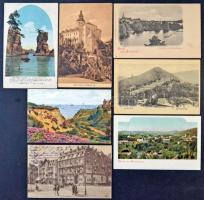 Régi európai városképes lapok cipős dobozban, több mint 650 db / Lot of more than 650 old European c...