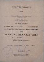 Német Harmadik Birodalom 1939. "Háborús Érdemkereszt II. osztálya kardokkal" Br kitüntetés...