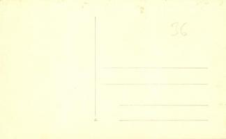 ~1920-1930 Magas rangú katonatisztek (francia?) kitüntetésekkel díszteremben / High-ranking (French?...