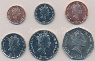 Salamon-szigetek 2005. 1c-1$ (6xklf) forgalmi sor T:1-,2 Solomon Islands 2005. 1 Cent - 1 Dollar (6xdiff) coin set C:AU,XF