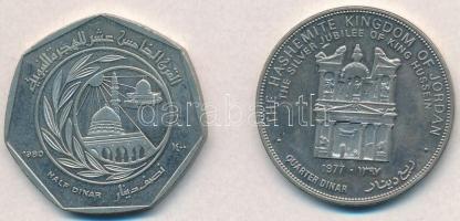 Jordánia 1977. 1/4D Cu-Ni + 1980. 1/2D Cu-Ni T:1-
Jordan 1977. 1/4 Dinar Cu-Ni + 1980. 1/2 Dinar Cu...