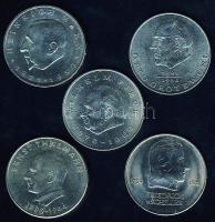 NDK 1971-73. 20M (5x) mind klf évszámmal és motívummal T:2,2+