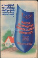 1939 A MÁV Takarék- és Érdekszövetkezete ismertető füzete, Macskássy tervezte címlappal, tűzött papírkötésben