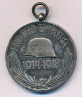 1929. "Magyar Háborús Emlékérem kardokkal, sisakkal" ezüstözött Br kitüntetés mellszalag n...