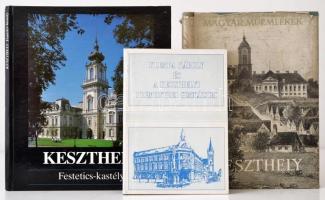 3 db keszthelyi helytörténeti könyv: Klempa Károly és a keszthelyi premontrei gimnázium  (1991); Keszthely (1962); Keszthely, Festetics-kastély (1990). Papír-, vászon- illetve kartonált papírkötésben, jó állapotban.