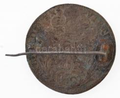 1775B/SK-PD? 20kr Ag "II. József" jelvénnyé alakítva, sérült tűvel T:3