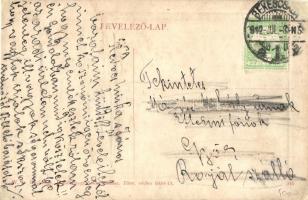 1912 Békéscsaba, Fő tér, motorvonat. W.L. Bp. 4025. (r)