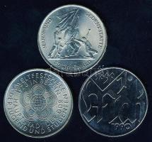 NDK 1972-90. 10M (3x) mind klf évszámmal és motívummal T:1 (1x),2 (2x)