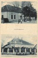 Vágfarkasd, Forcas, Vlkad nad Váhom, Vlcany; községháza, Lun kastély / town hall, castle