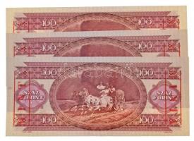 1992. 100Ft piros "MINTA" felülnyomással és perforációval (3x), sorszámkövetők "B000 ...