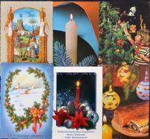 Kb. 250 db MODERN karácsonyi üdvözlő motívumlap / Cca. 250 modern Christmas greeting motive postcards