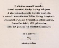 Paul Eluard versei. Picasso és Matisse rajzaival. Fordította: Illyés Gyula, Rónay György, Somlyó Gyö...