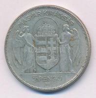 1930. 5P Ag "Horthy jobbra" T:2-,3  
Adamo P8