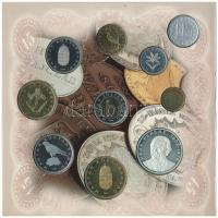 1998. 50f-200Ft (10xklf) forgalmi sor dísztokban + 1998. 100Ft alpakka "1848-1849. Szabadsághar...