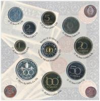 1997. 50f-200Ft (10xklf) forgalmi sor, benne 200Ft Ag "Deák", karton díszcsomagolásban T:P...