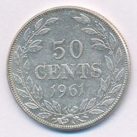 Libéria 1961. 50c Ag T:2,2-
Liberia 1961. 50 Cents Ag C:XF,VF