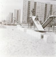 cca 1968 Budapest, X. kerület, Kőbánya - látképek, utcaképek, épületfotók, életképek, stb., 33 db vi...