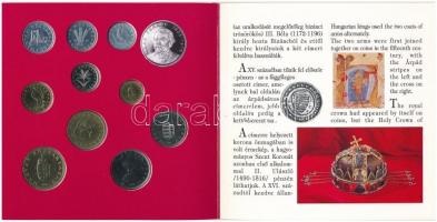 1994. 10f-200Ft (11xklf) forgalmi sor dísztokban, közte 1994. 200Ft Ag "Deák", "Magya...