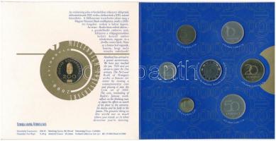 2000. 1Ft-200Ft (7xklf) forgalmi sor szettben + "200 ft Milennium" T:PP 
Adamo FO33.1