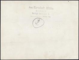 cca 1939 Korschelt Miklós (1900-1982) budapesti festő- és fotóművész hagyatékából 2 db vintage fotó,...
