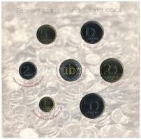 2008. 1Ft-100Ft (7xklf) "Búcsú az egy- és kétforintostól" forgalmi sor dísztokos szettben ...