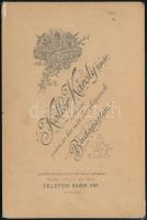 cca 1900 Ferenc József portréja, keményhátú fotó Koller Károly tanár utódai budapesti műterméből, 17...